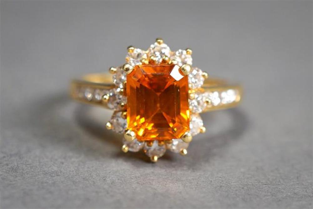 18-KARAT YELLOW-GOLD, ORANGE