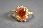 18-KARAT YELLOW-GOLD, ORANGE S
