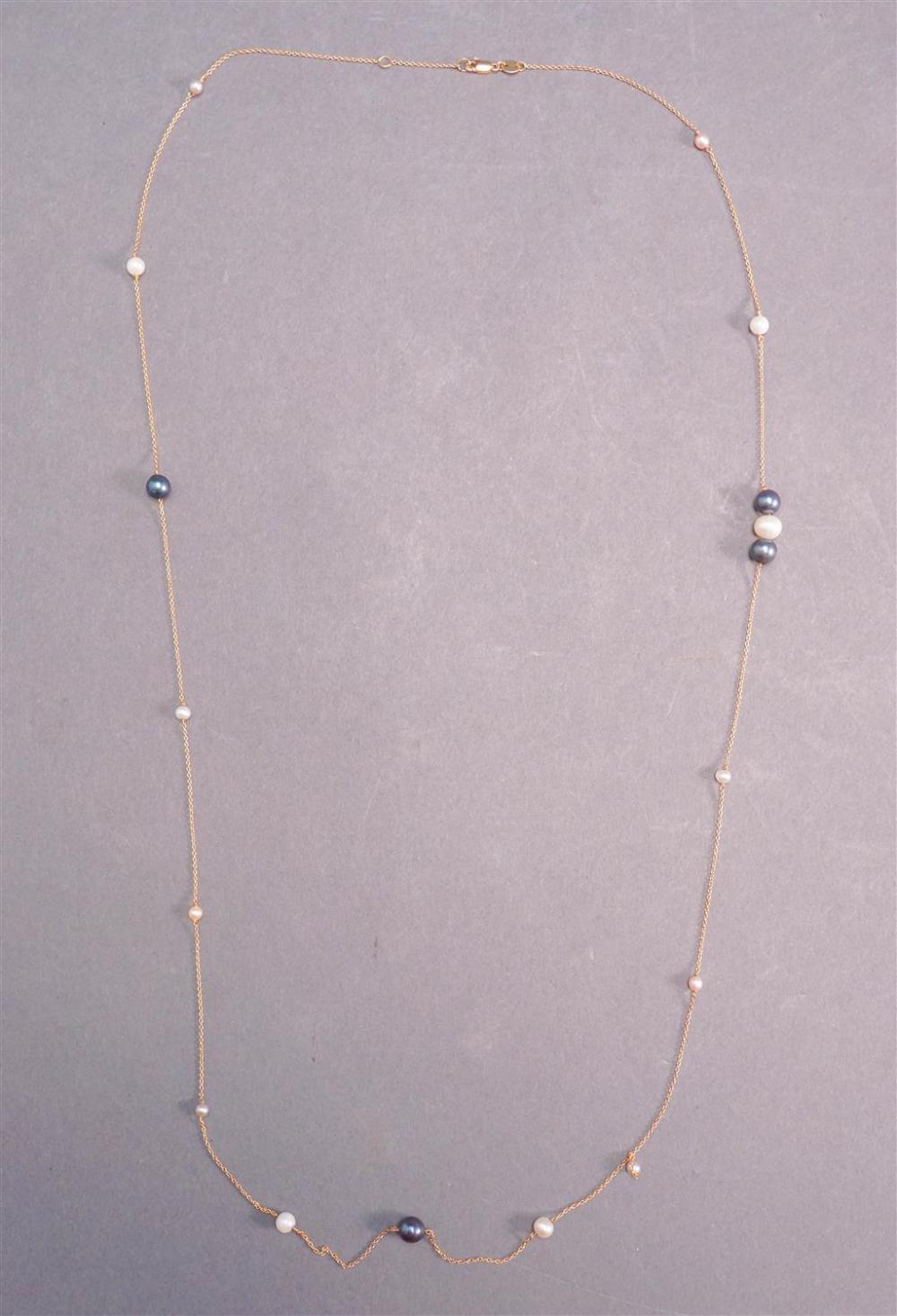 18-KARAT YELLOW-GOLD, PEARL AND