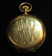 18 karat yellow gold pocket wa