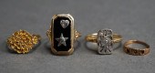 18-KARAT YELLOW-GOLD RING AND