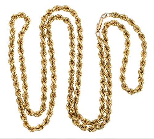 18 KARAT YELLOW GOLD ROPE CHAIN18