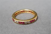 18-KARAT YELLOW-GOLD, RUBY AND