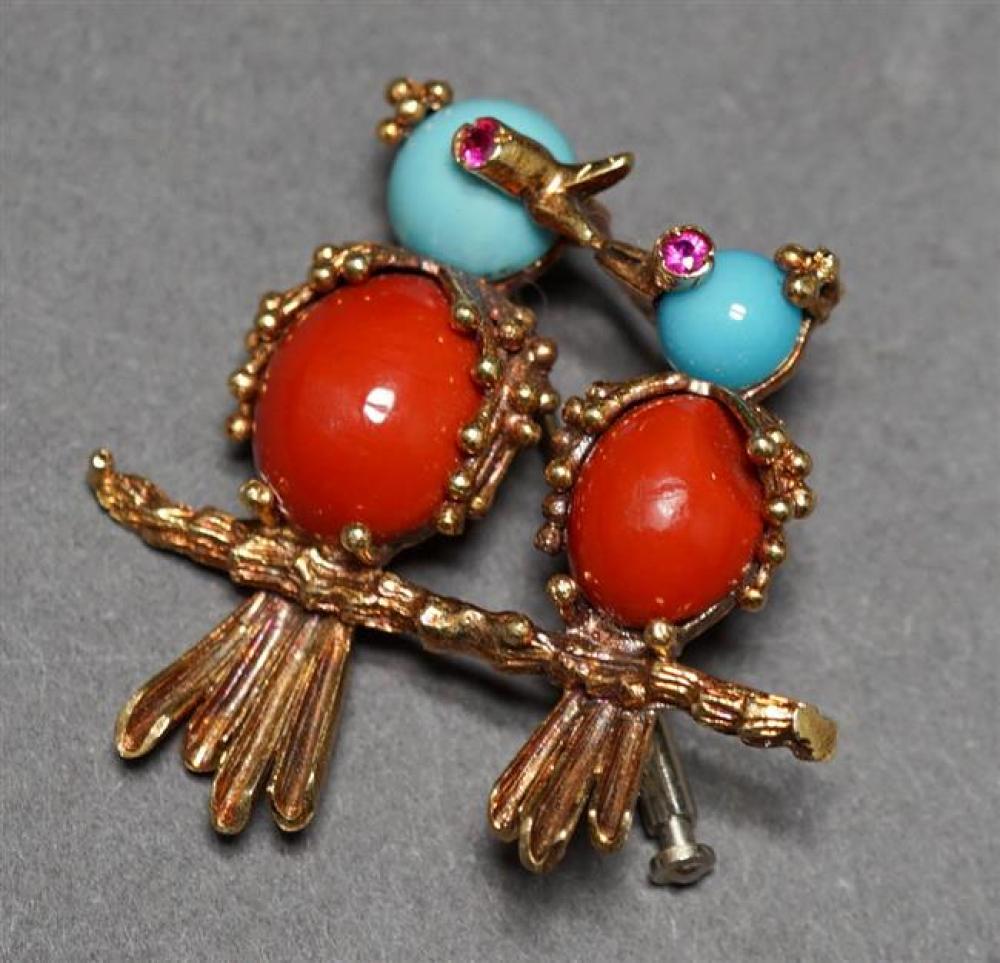 18-KARAT YELLOW-GOLD, RUBY,