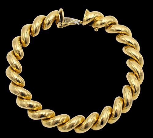 18 KARAT YELLOW GOLD SAN MARCO LINK