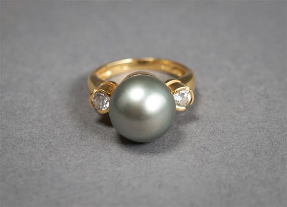 18-KARAT YELLOW-GOLD, TAHITIAN