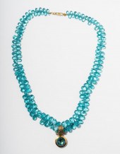 18 KARAT YELLOW GOLD TOPAZ ENH