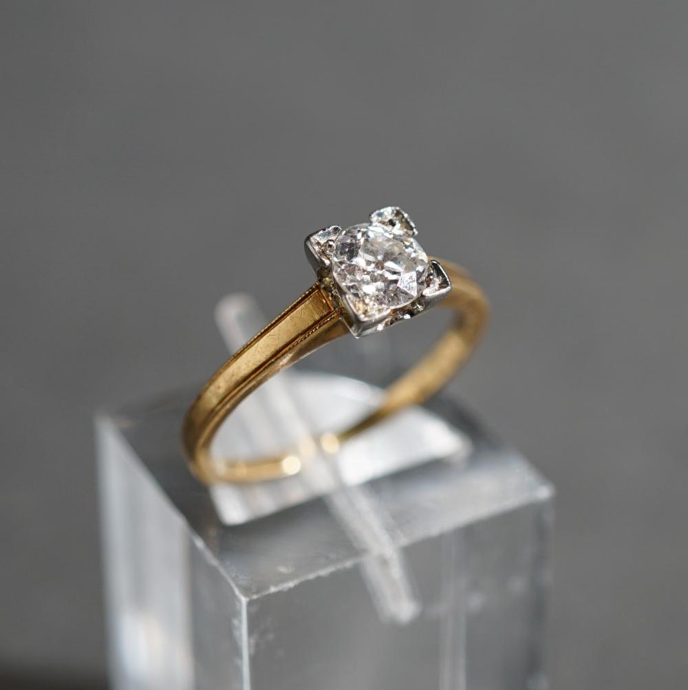 18-KARAT YELLOW-GOLD WHITE-GOLD AND