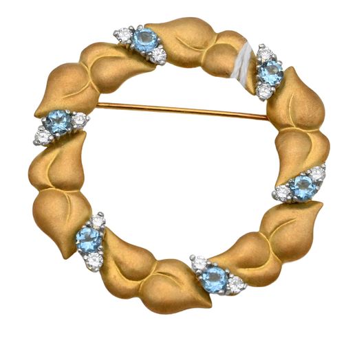 18 KARAT YELLOW GOLD WREATH
