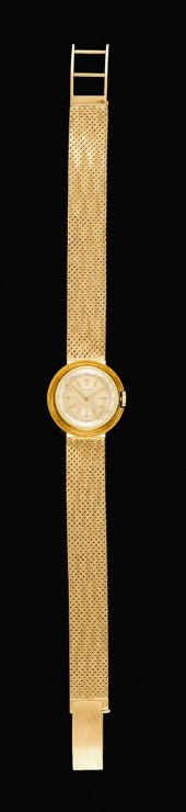 18 karat yellow gold wristwatc