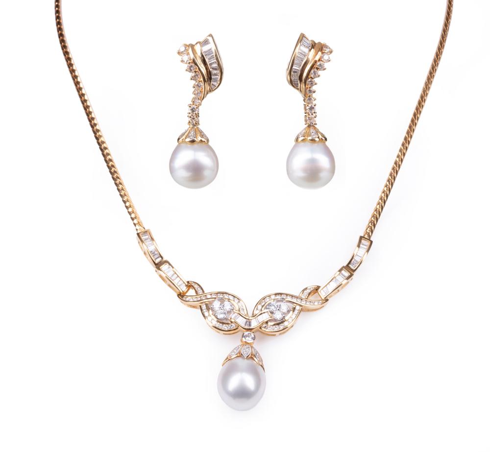 18 KT. GOLD, SOUTH SEA PEARL,