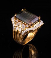 18 KT. GOLD, WATERMELON TOURMA