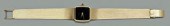 18 kt. gold wristwatch, black