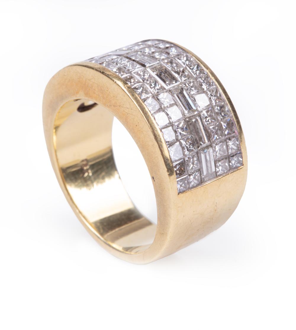 18 KT. YELLOW GOLD, DIAMOND