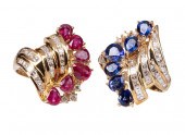18 KT. YELLOW GOLD, SAPPHIRE A