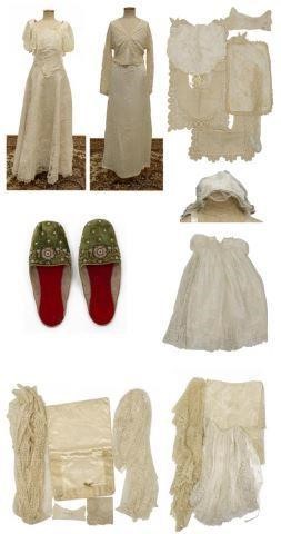 (18) LACE WEDDING DRESS & OTHER