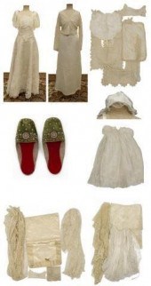 (18) LACE WEDDING DRESS & OTHE