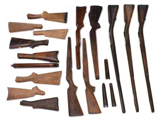 (18) MISC. RIFLE STOCKS, BUTT