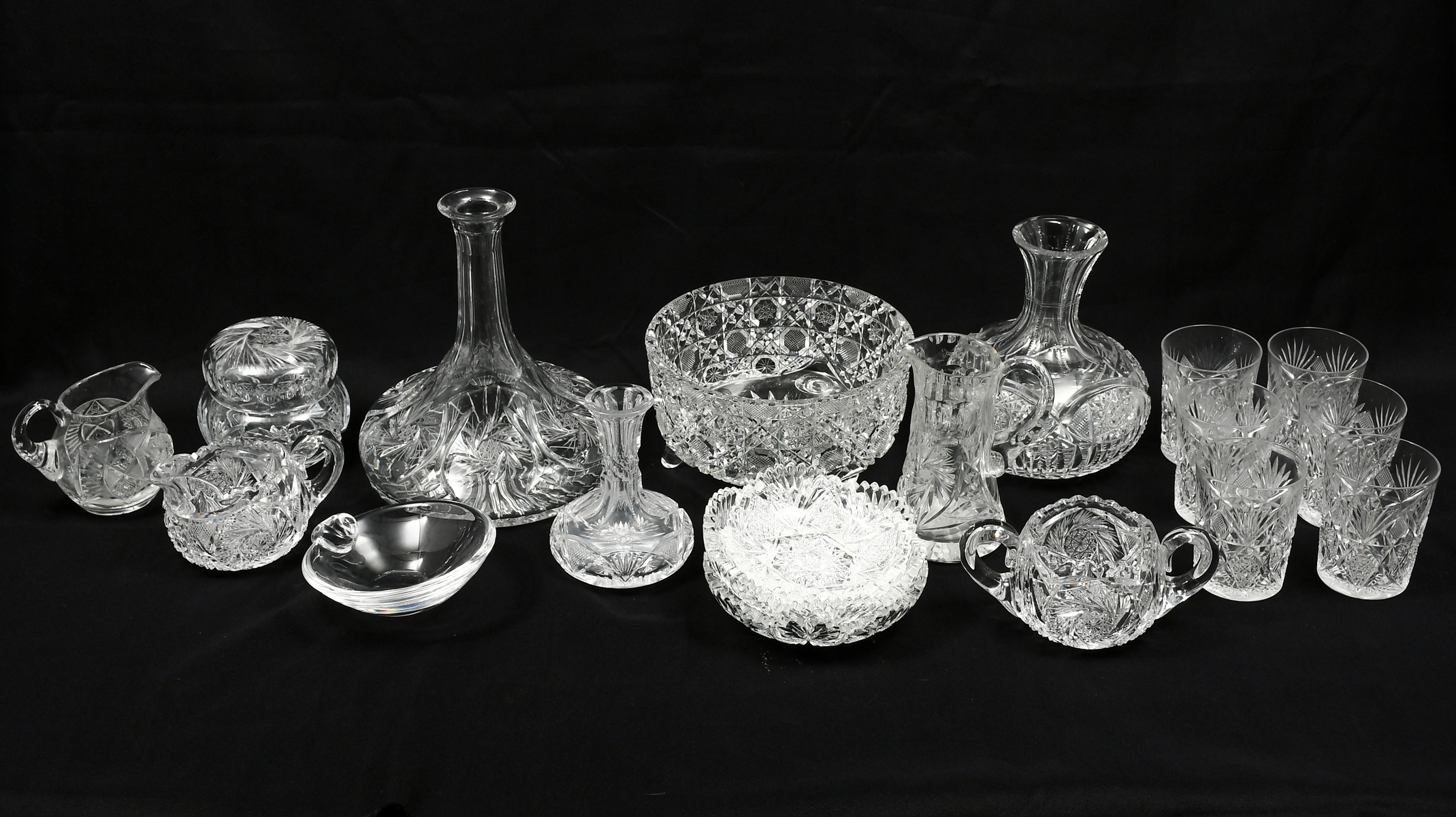 18 PC. AMERICAN BRILLIANT, CUT