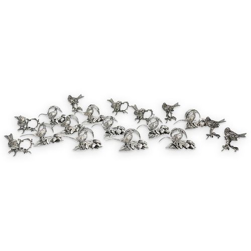 (18 PC) CIPOLLA PEWTER BIRD