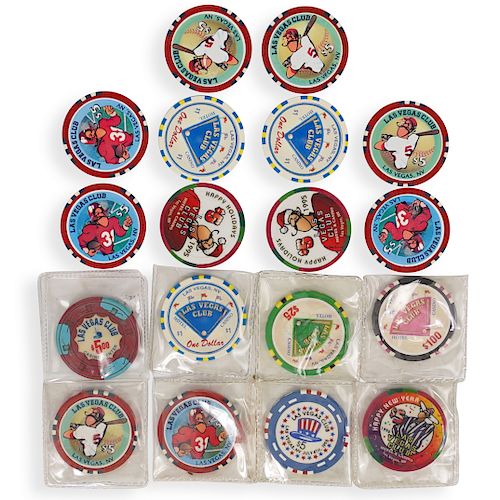 (18 PC) COLLECTION OF VINTAGE POKER