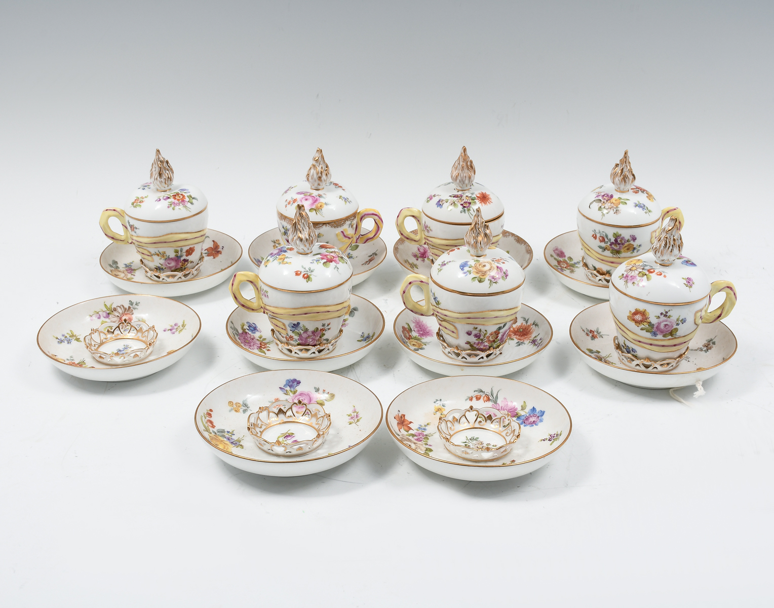 18 PC. KPM PORCELAIN COFFEE SET: