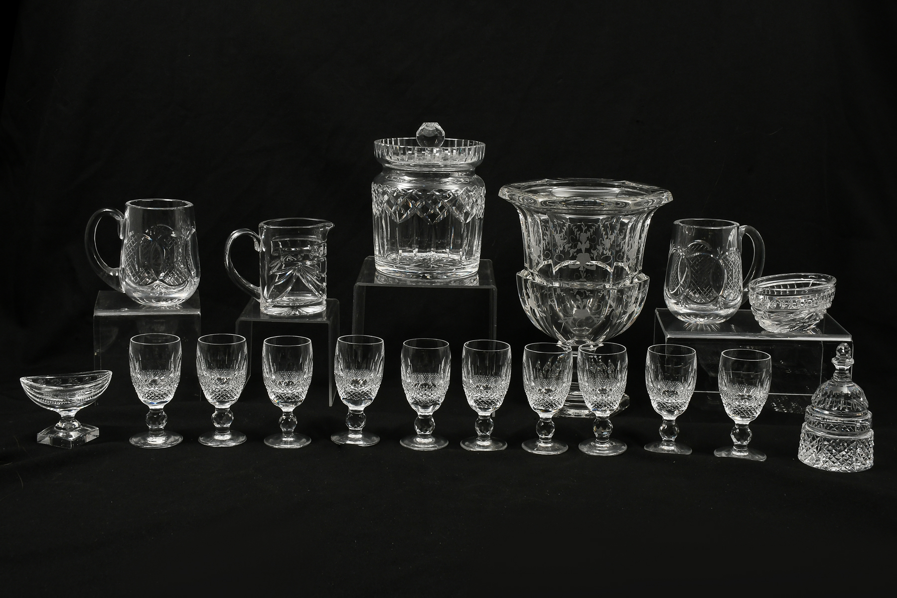 18 PC. WATERFORD & TIFFANY