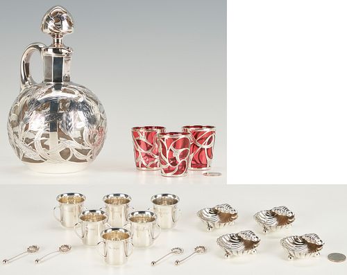 18 PCS. ENGLISH & AMERICAN STERLING