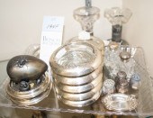 (18) Pcs sterling silver & gla