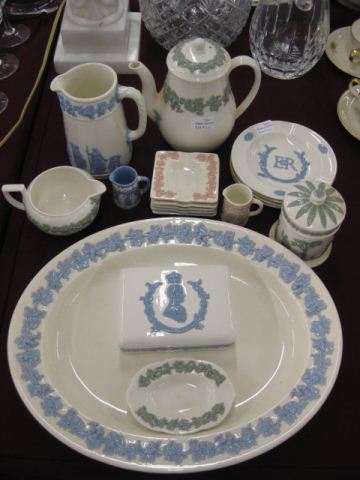 18 pcs. Wedgwood Embossed