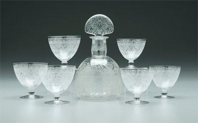 18 pieces Baccarat glass: