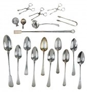 18 PIECES GEORGE III ENGLISH S