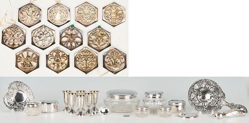 18 STERLING SILVER ITEMS + REED &