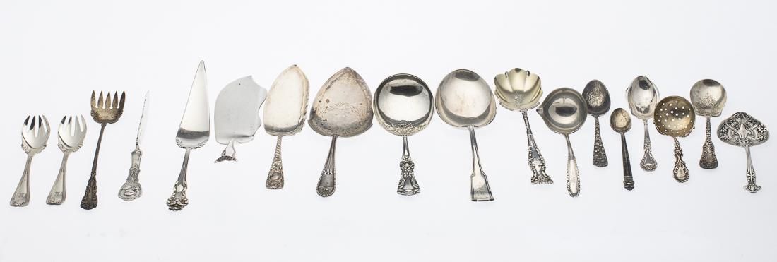 18 STERLING SILVER SERVING UTENSILS