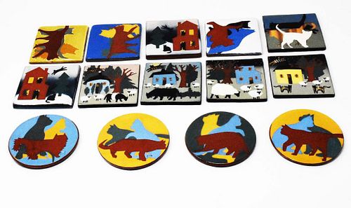 18 WEST COTE BELL POTTERY TILES18
