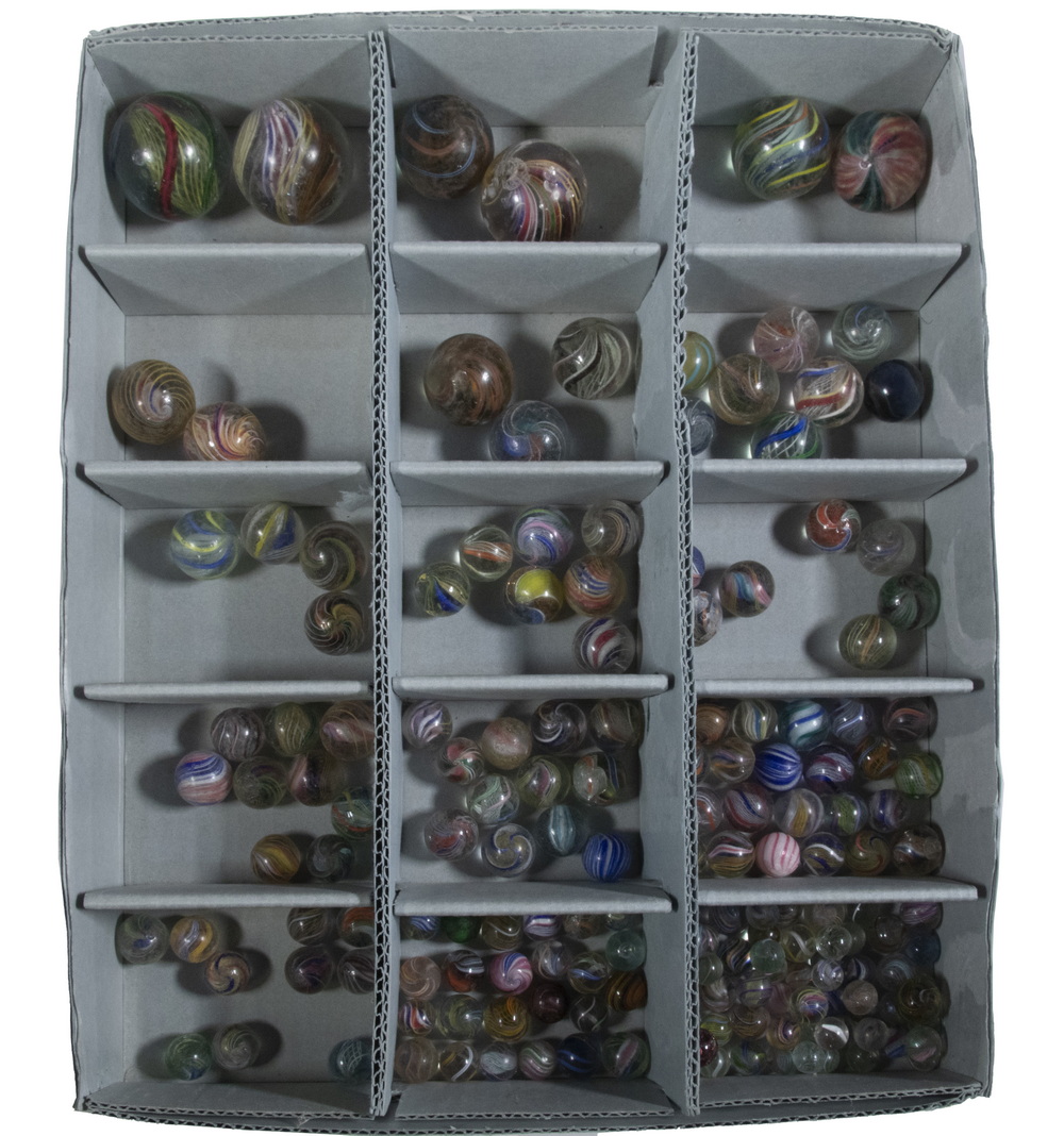 (180) 19TH C. SWIRL MARBLES