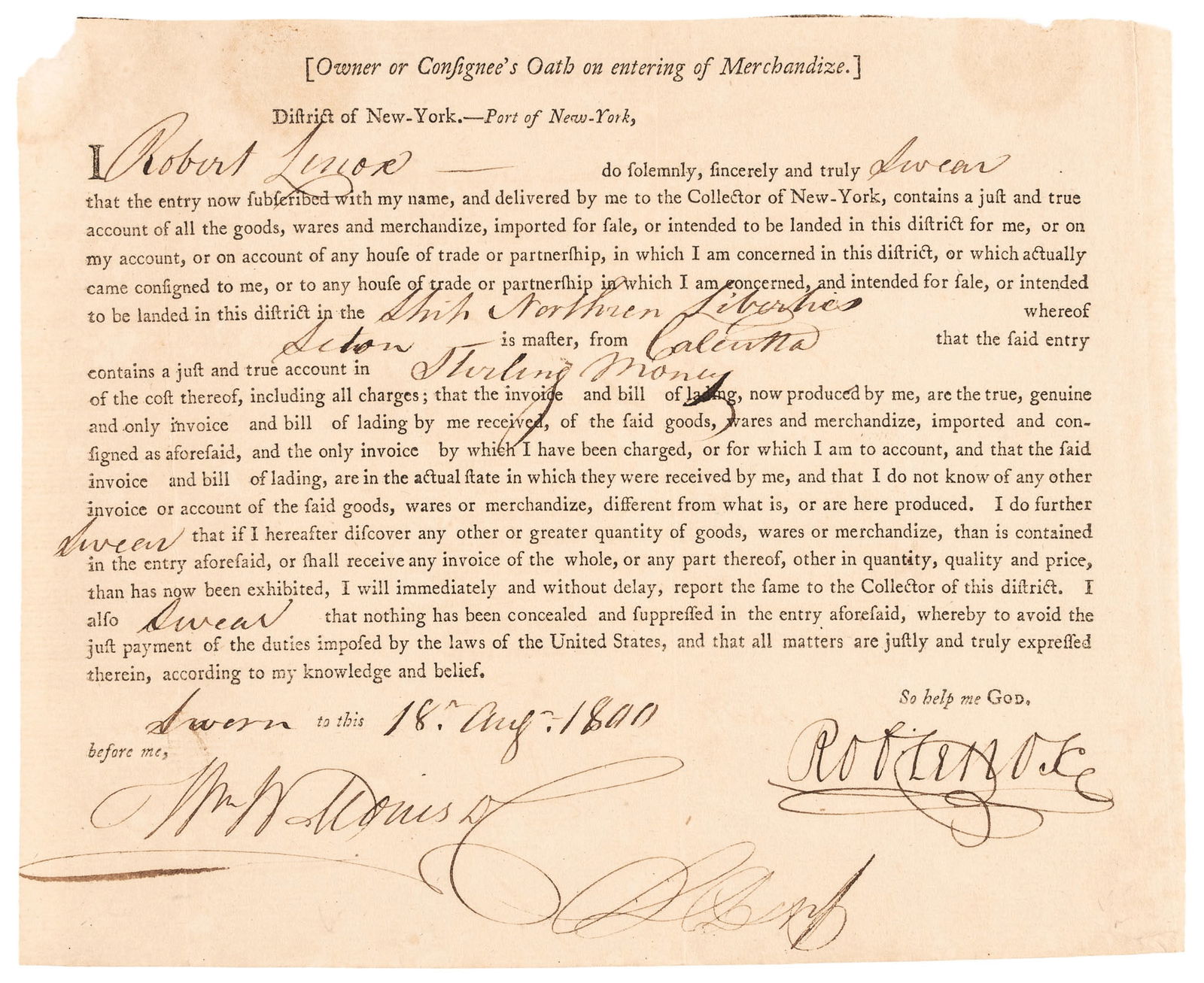1800 MERCHANTS IMPORTER OWNER OR