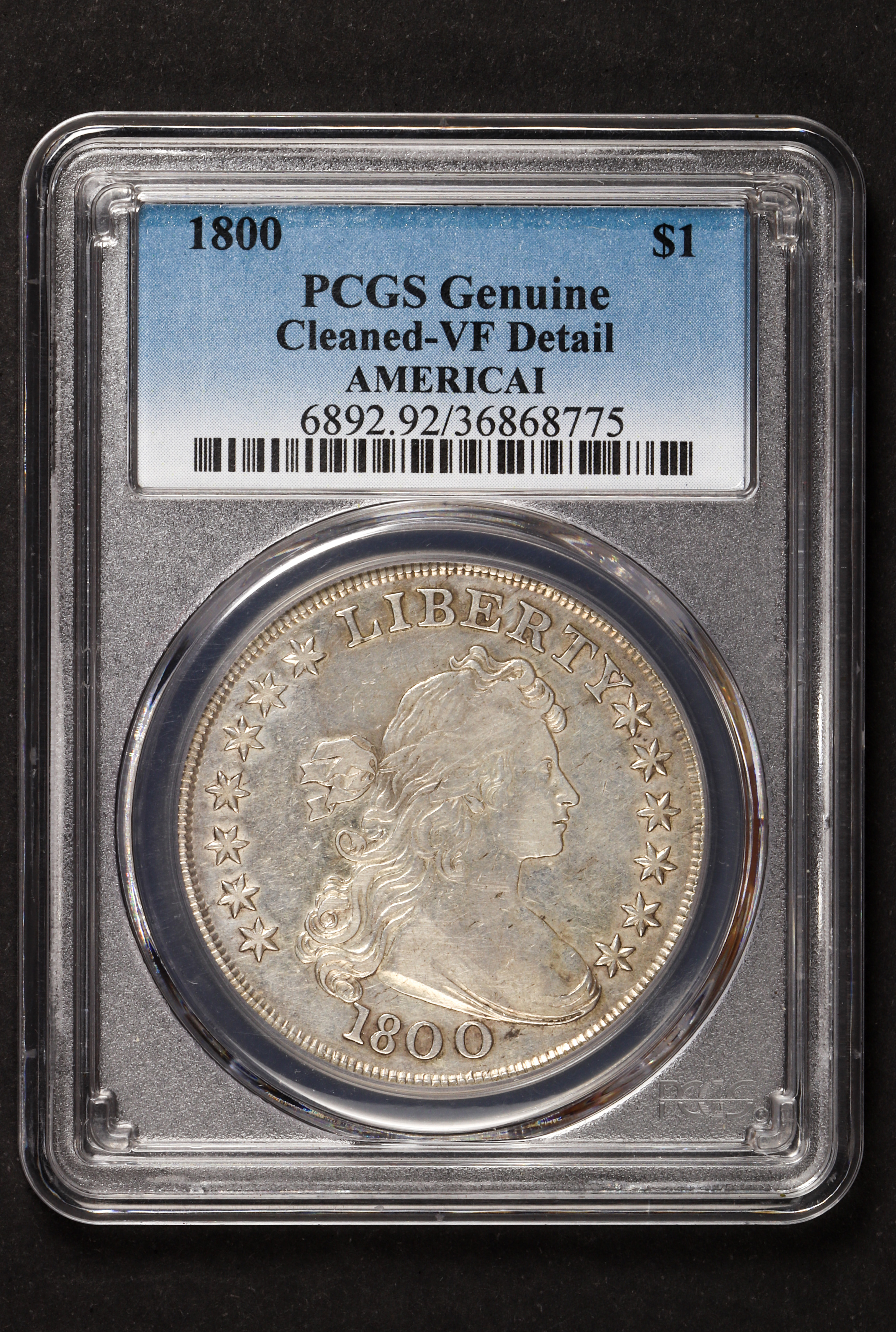 1800 US DRAPED BUST $1 DOLLAR