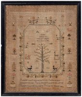 1801 Adam and Eve sampler, Ada