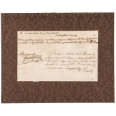 1803 DOCUMENT SIGNED CALEB GIB