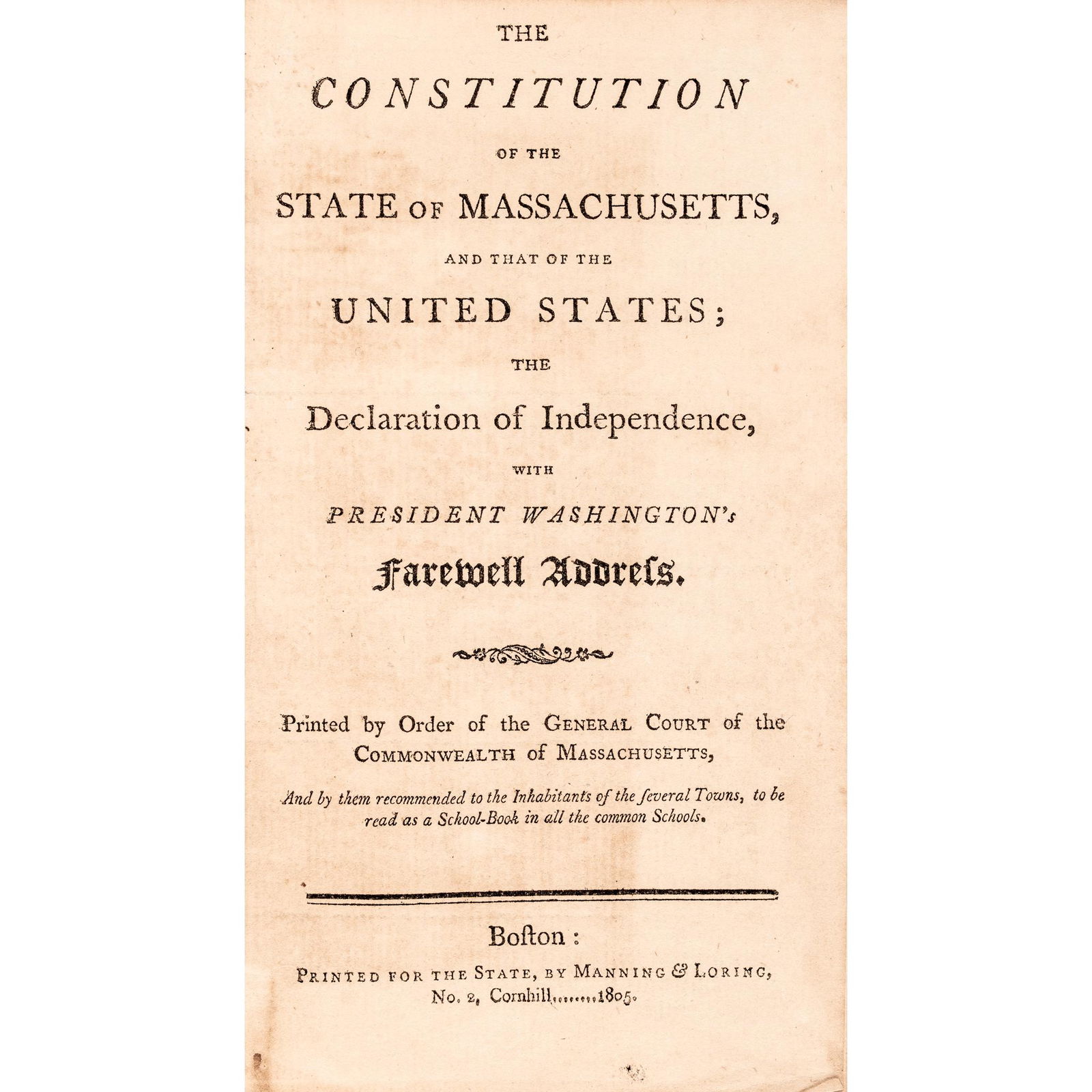1805 CONSTITUTION + DEC. OF