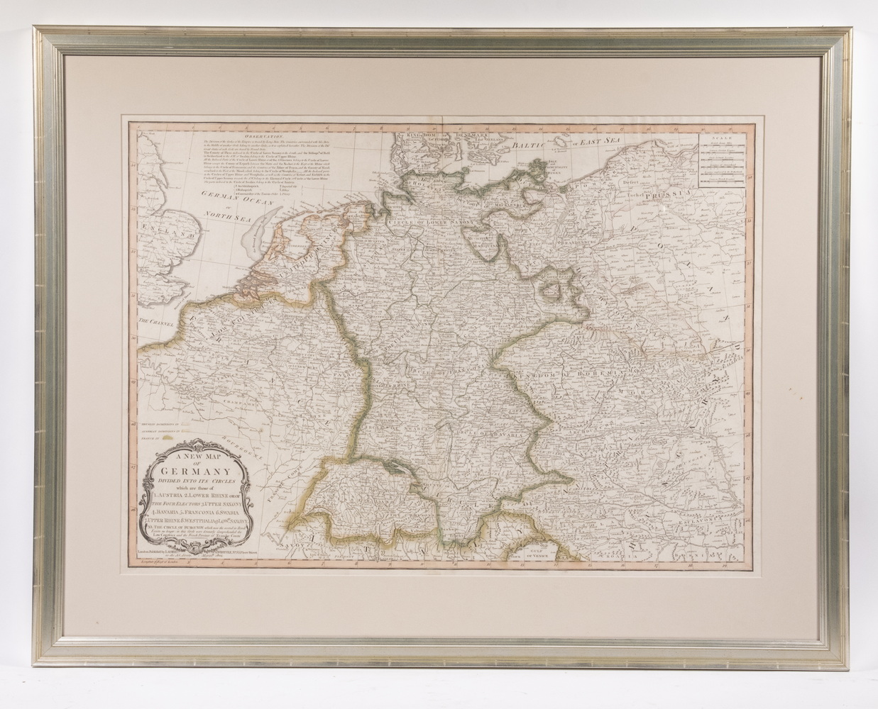 1805 MAP OF GERMANY, LAST YEAR OF