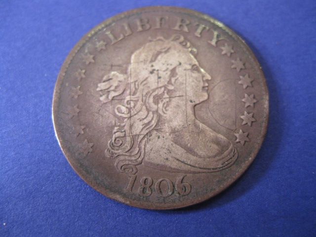 1806/5 Draped Bust Quarter fine