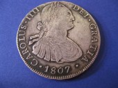 1807 8 Reale Spanish Pillar Do