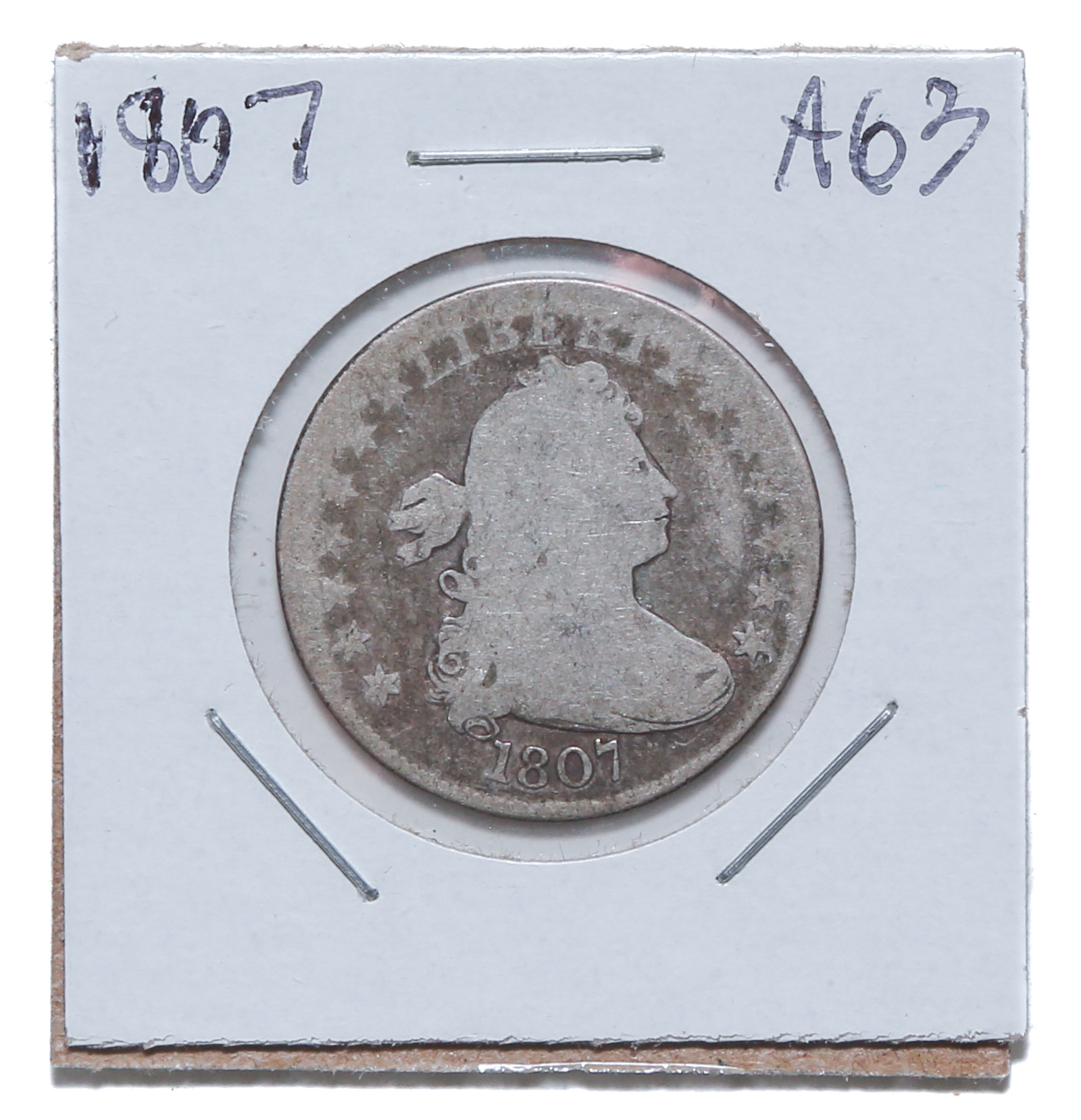 1807 DRAPED BUST QUARTER - NICE