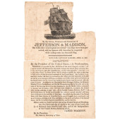 1809 PRINTED BROADSIDE REGARDI