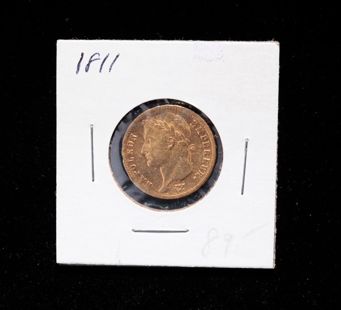 1811 GOLD 20 FRANC COIN.