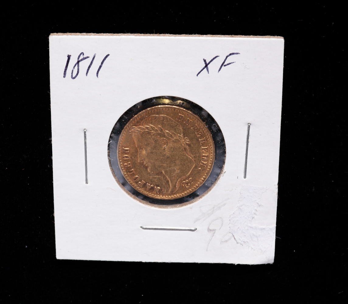 1811 GOLD 20 FRANC COIN.