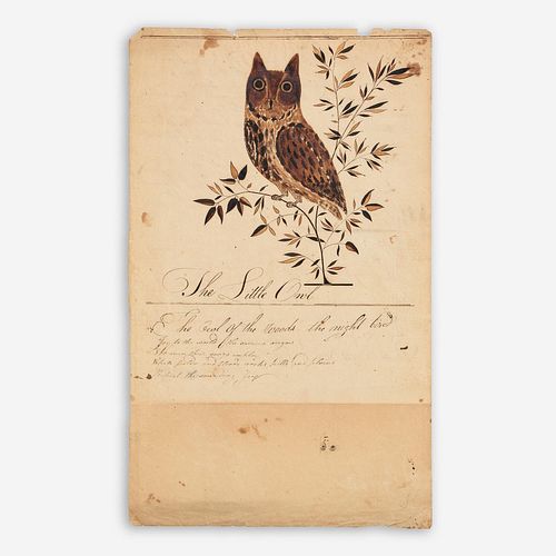 1811 PENNSYLVANIA FOLK ART OWL