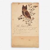 1811 PENNSYLVANIA FOLK ART OWL